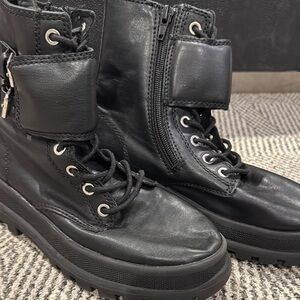 Stylish Black Combat Boots